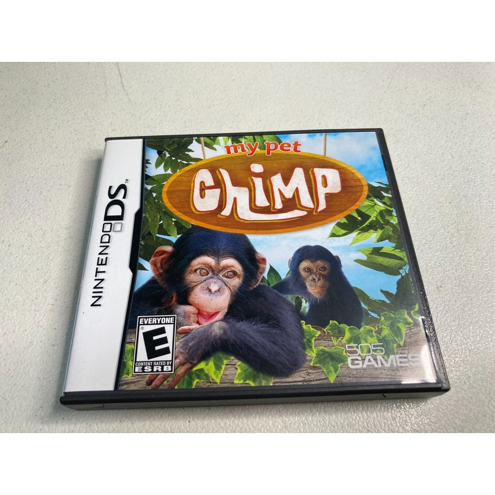 My Pet Chimp Nintendo DS 2010 Complete Tested Authentic Raise and Train